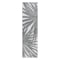 World Rug Gallery Tropical Leaves Nature Inspired Indoor/Outdoor Runner Rug 2' x 7' Gray 4030GRAY2X7 - alternate 6